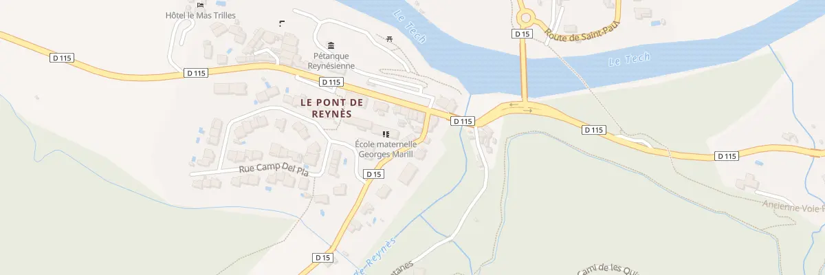 Plan du 150 Pont de Reiners à Reynès