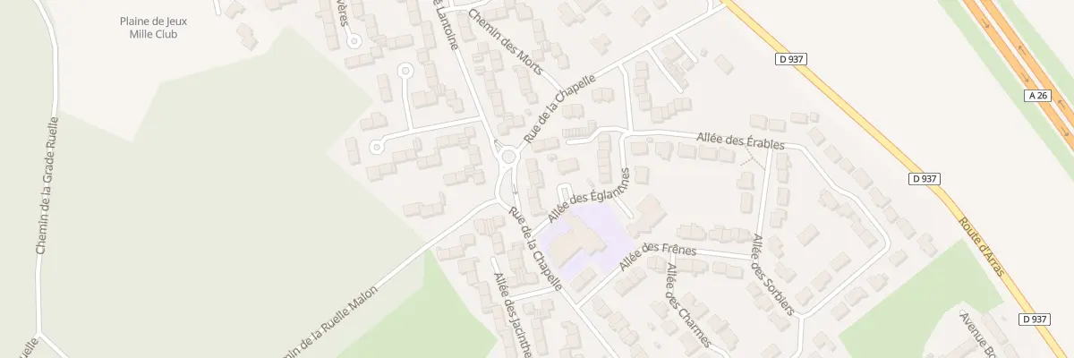 Plan du 133 Rue de la Chapelle à Aix-Noulette