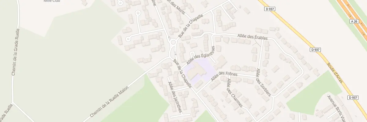 Plan du 129 Rue de la Chapelle à Aix-Noulette