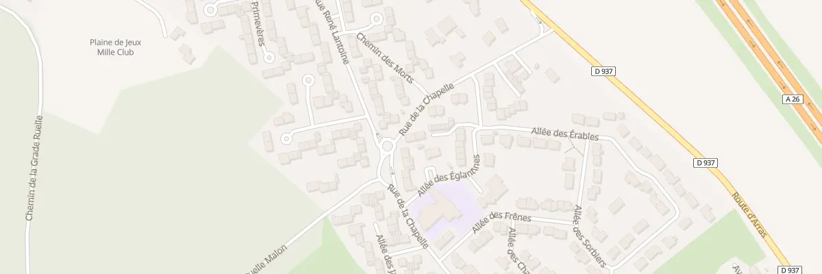 Plan du 139 Rue de la Chapelle à Aix-Noulette