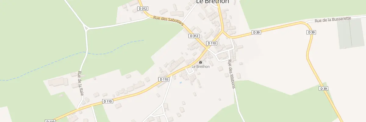 Plan du 12 Rue de la Poste au Brethon