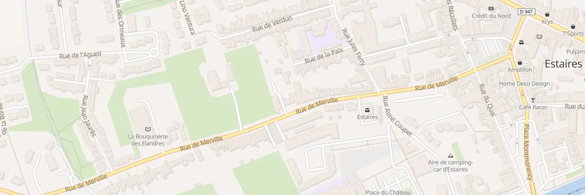 Plan du 74 Rue de Merville à Estaires