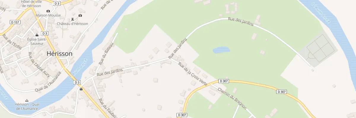 Plan du 28 Rue des Jardins à Hérisson