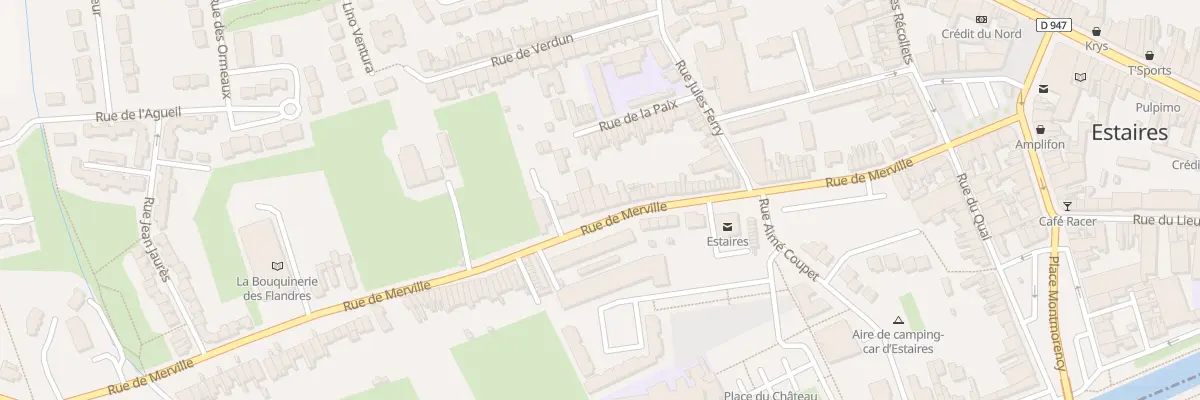 Plan du 68 Rue de Merville à Estaires