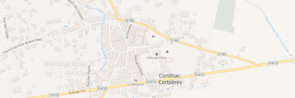 Plan du 2 Rue des Ecoles à Conilhac-Corbières