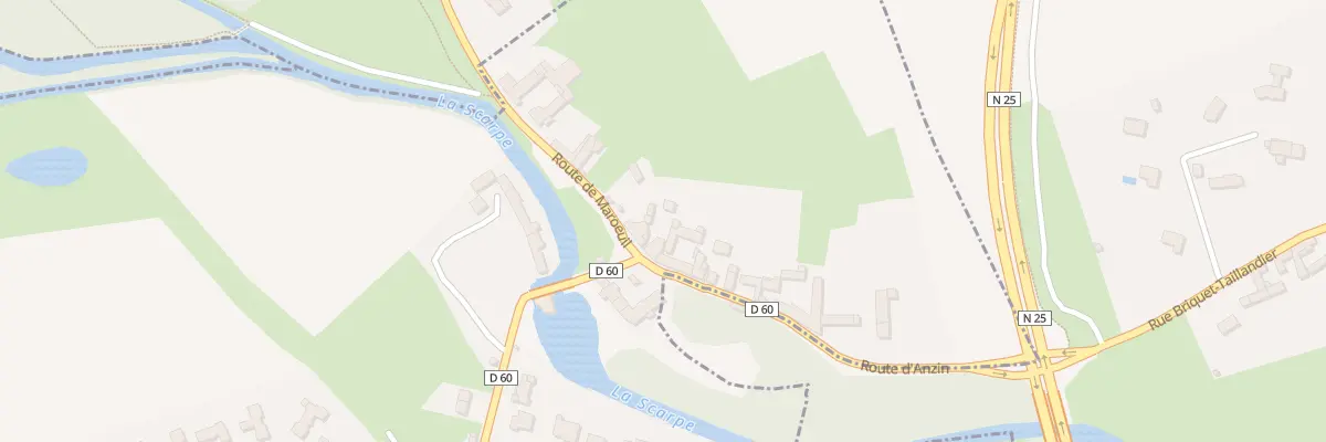 Plan du 2 Rte de Maroeuil à Duisans