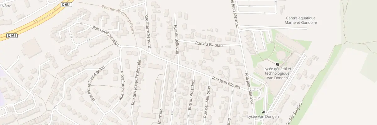 Plan du 18 Rue Jean Moulin à Lagny-sur-Marne