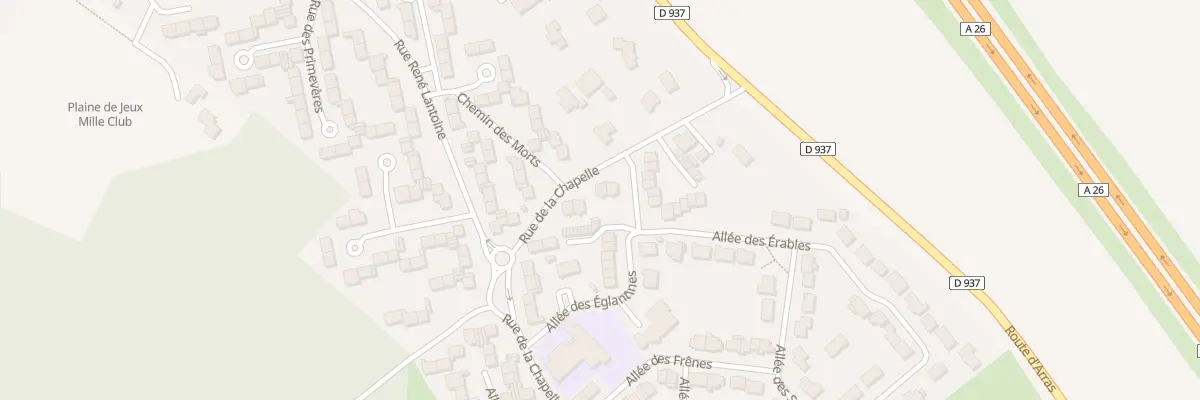 Plan du 149 Rue de la Chapelle à Aix-Noulette