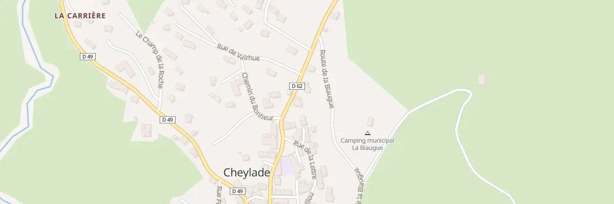 Plan du 7 Rte du Puy Mary à Cheylade