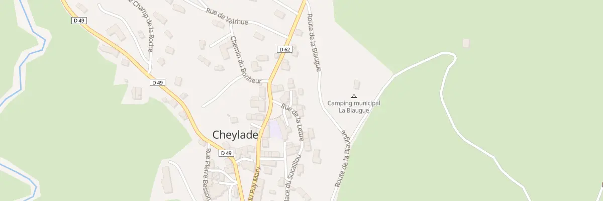 Plan du 5172 Le Bourg à Cheylade