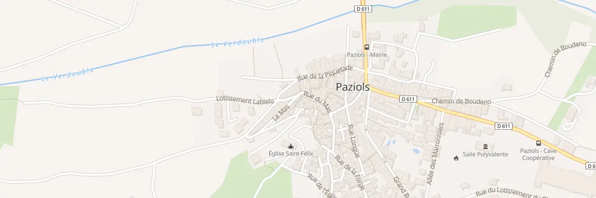 Plan du 9998 Le Mas à Paziols