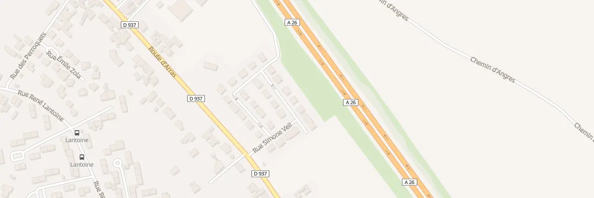Plan du 20 Rue Simone Veil à Aix-Noulette