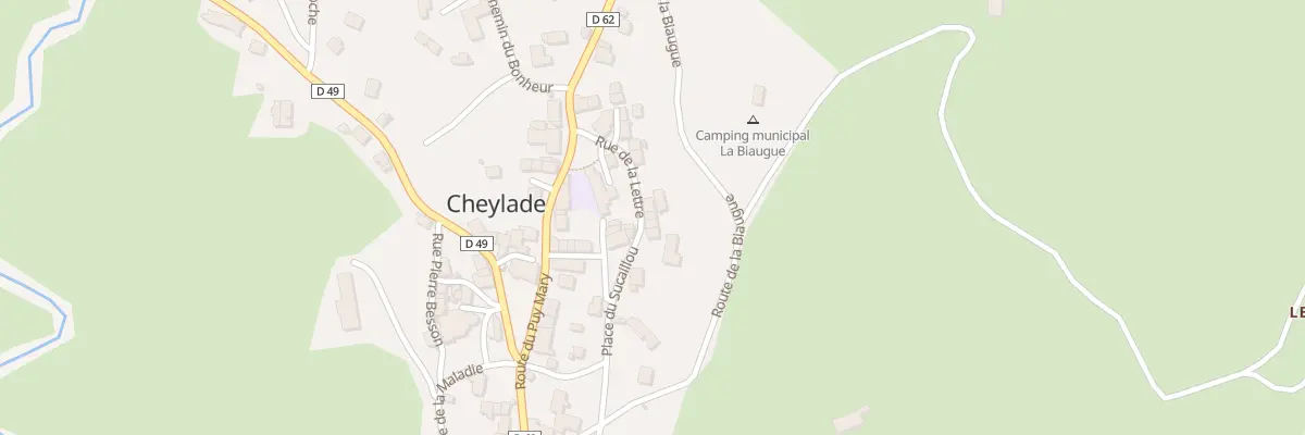 Plan du 5167 Le Bourg à Cheylade