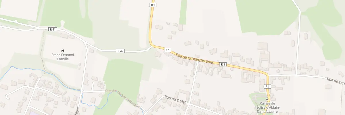 Plan du 33 Rue Blanche Voie à Ablain-Saint-Nazaire