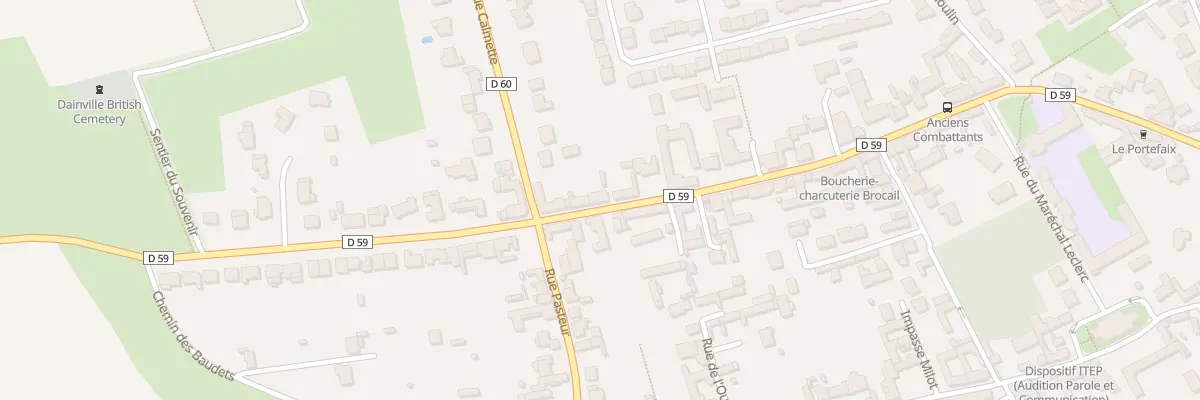 Plan du 59 Rue des Anciens Combattants à Dainville