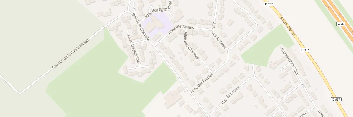 Plan du 81 Rue de la Chapelle à Aix-Noulette