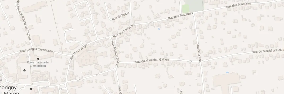 Plan du 5 Rue du Maréchal Galliéni à Thorigny-sur-Marne