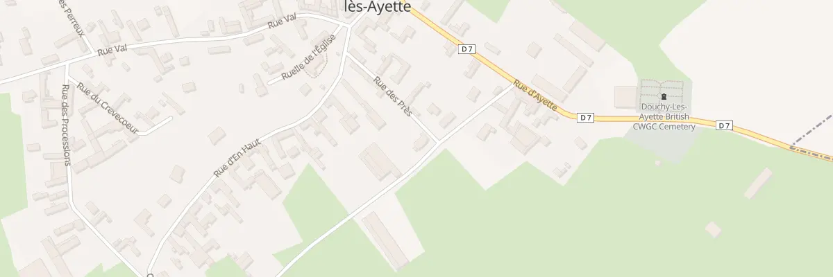 Plan du 2 Rue des Prés à Douchy-lès-Ayette