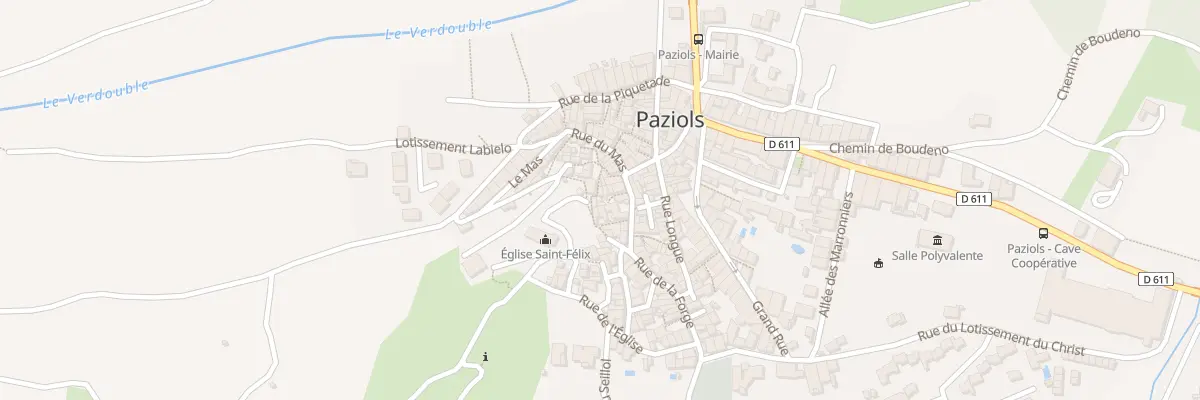 Plan du 9997 Rue de la Barbacane à Paziols