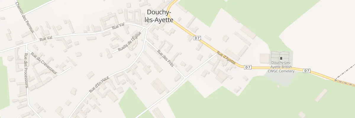 Plan du 3 Rue des Prés à Douchy-lès-Ayette