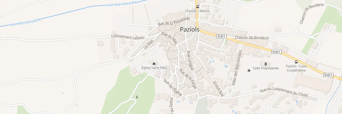 Plan du 1 L’Escaladou à Paziols