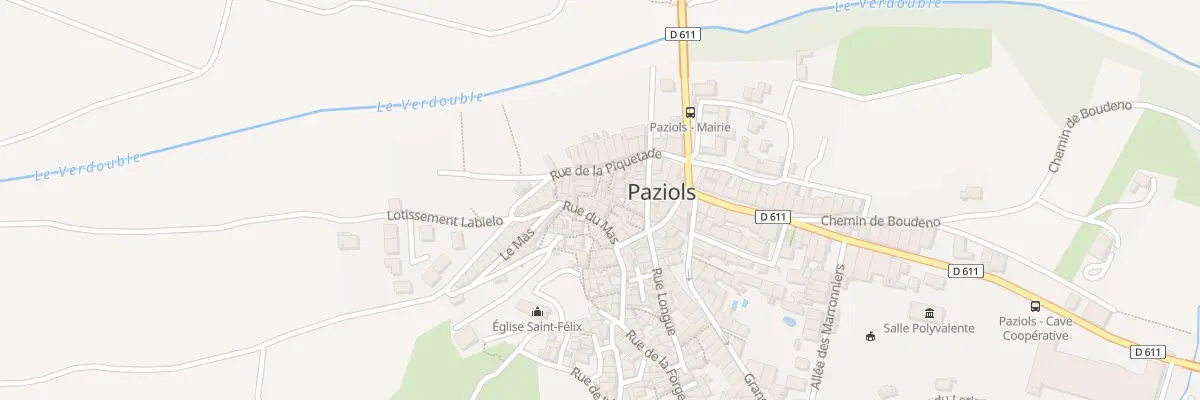 Plan du 4 Tra du Cers à Paziols