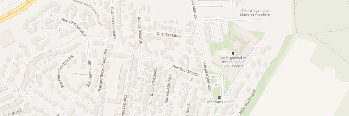 Plan du 10 Rue Jean Moulin à Lagny-sur-Marne