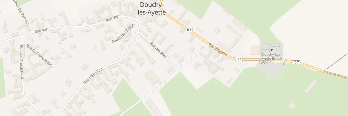 Plan du 5 Rue des Prés à Douchy-lès-Ayette
