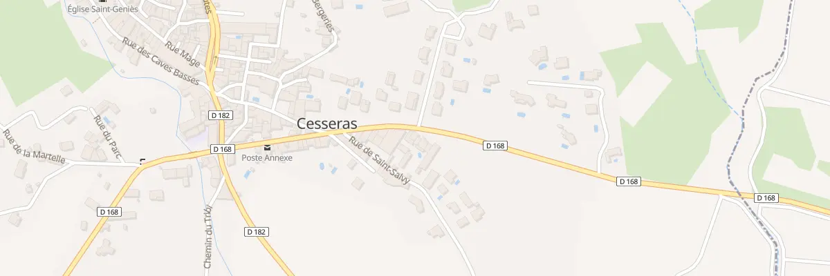Plan du 5140 Av du Minervois à Cesseras