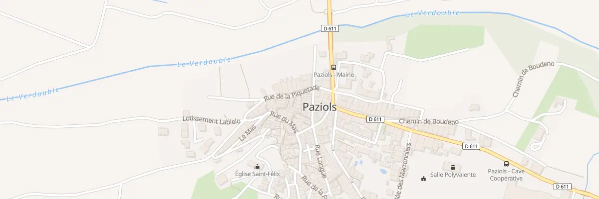 Plan du 2 Le Récantou à Paziols