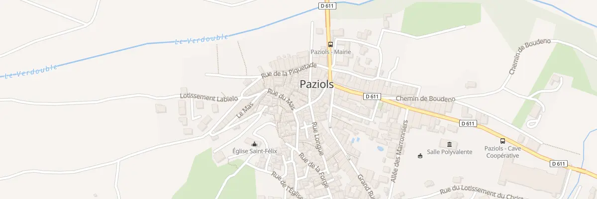 Plan du 9998 Ven des Rosiers à Paziols