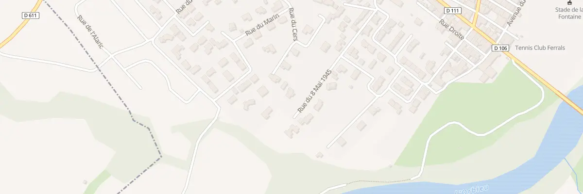 Plan du 5475 Le Faubourg à Ferrals-les-Corbières