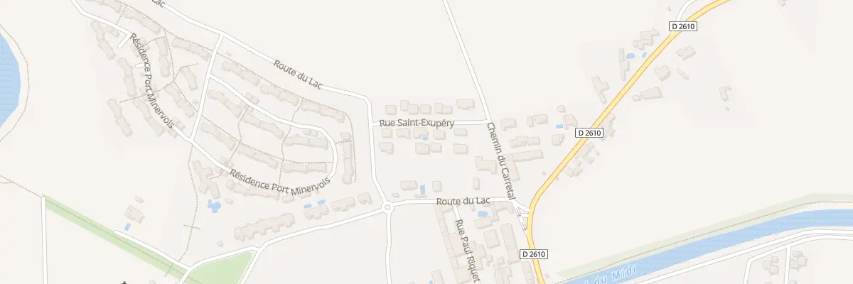 Plan du 11 Rue Saint-Exupéry à Homps