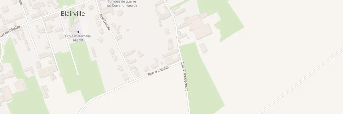 Plan du 16 Rue d’Hendecourt à Blairville
