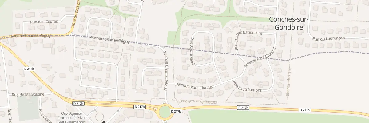 Plan du 30 Rue Andre Gide à Guermantes