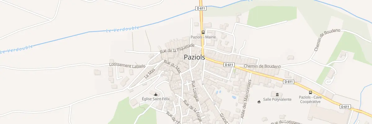 Plan du 9999 Rue du Porche à Paziols