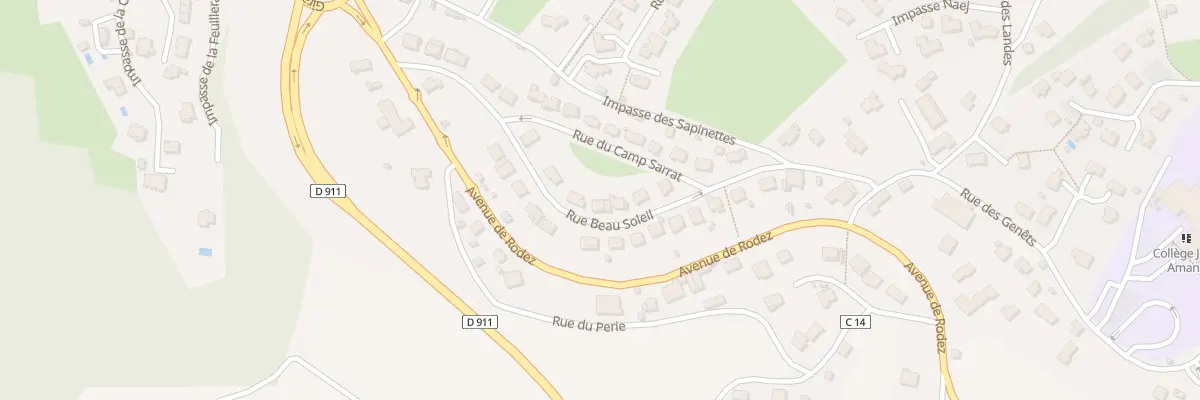 Plan du 45 Cité Beau Soleil à Pont-de-Salars