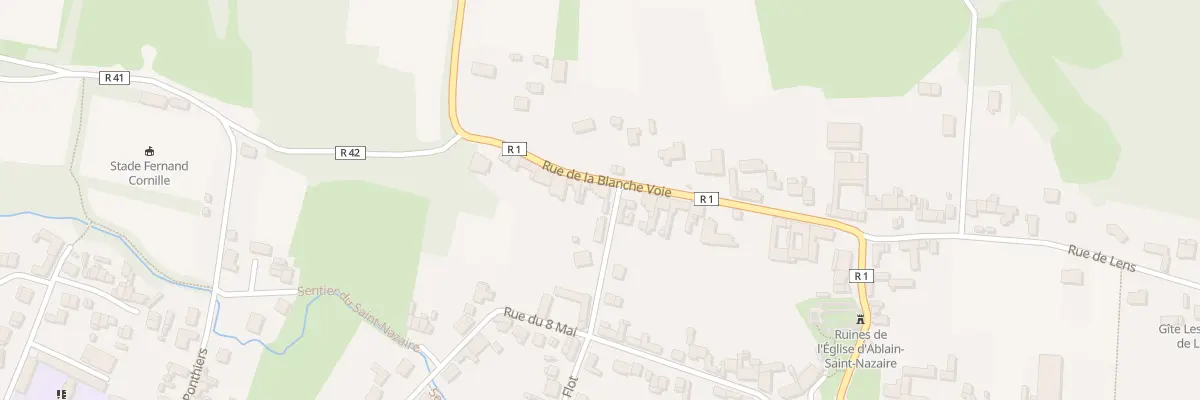 Plan du 23 Rue Blanche Voie à Ablain-Saint-Nazaire