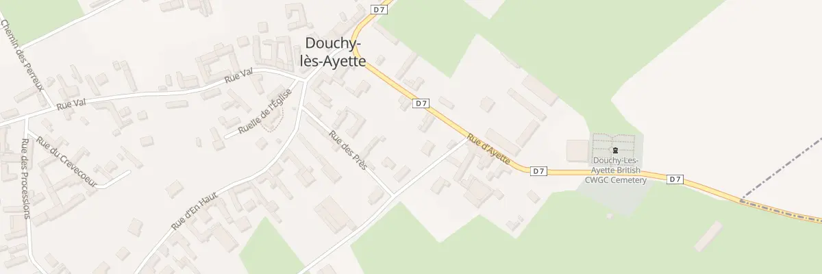 Plan du 9 Rue des Prés à Douchy-lès-Ayette