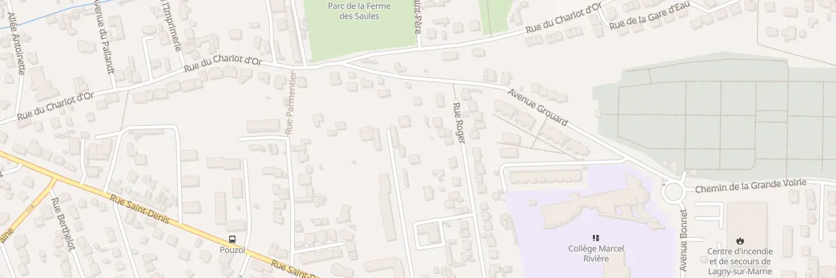 Plan du 6 Rue Roger à Lagny-sur-Marne