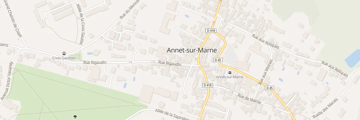 Plan du 2 Rue de Rigaudin à Annet-sur-Marne