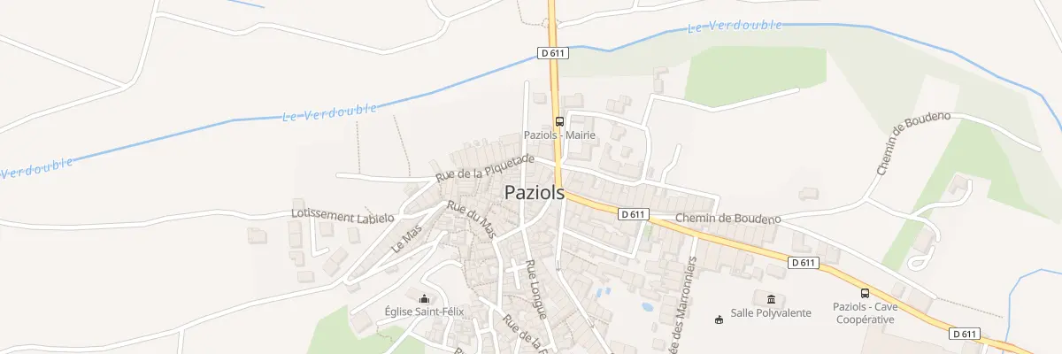 Plan du 9998 Rue du Pourtal à Paziols