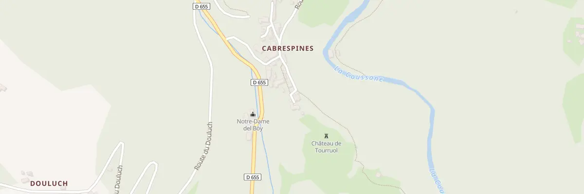 Plan du 5330 Cabrespines à Coubisou