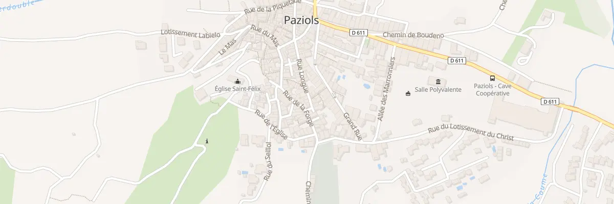 Plan du 35 Rue Longue à Paziols