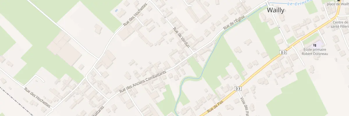 Plan du 8 Rue des Anciens Combattants à Wailly