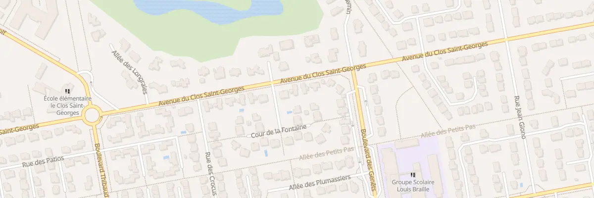 Plan du 68 Av du Clos Saint Georges à Bussy-Saint-Georges