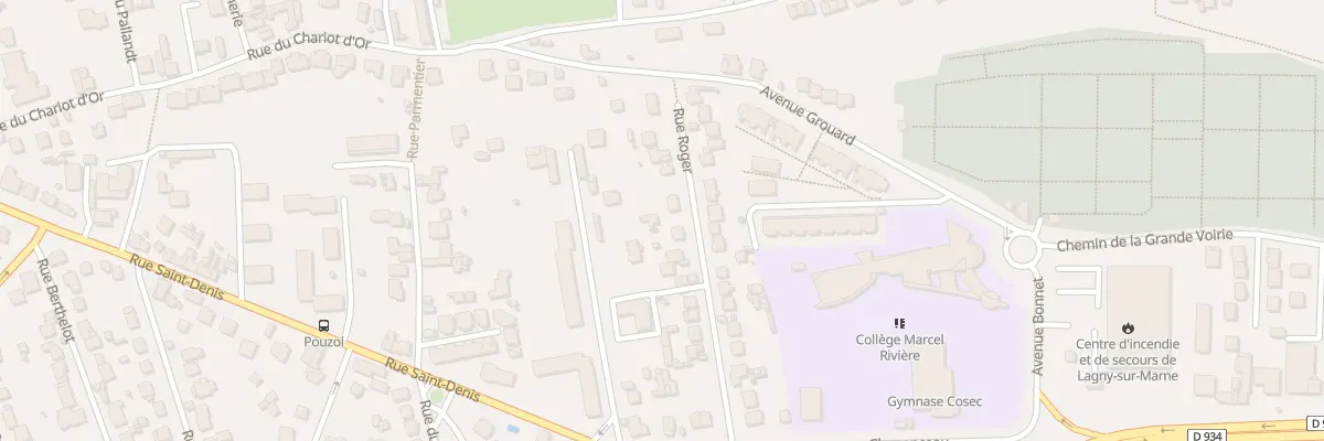 Plan du 14 Rue Roger à Lagny-sur-Marne