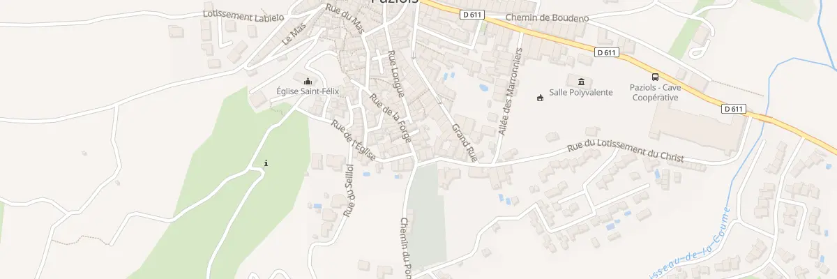 Plan du 9995 Rue de la Forge à Paziols