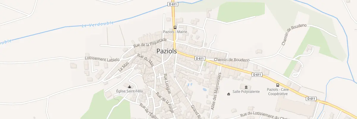 Plan du 2 Grand Rue à Paziols