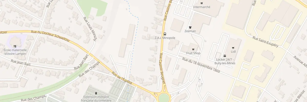 Plan du 33 Rue Casimir Beugnet à Bully-les-Mines